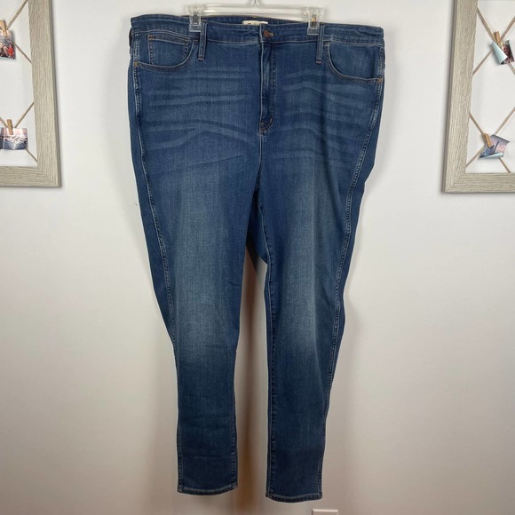 NWT MADEWELL Tall Plus 10" High Rise Roadtripper Supersoft Jean in Playford Wash - Picture 4 of 7